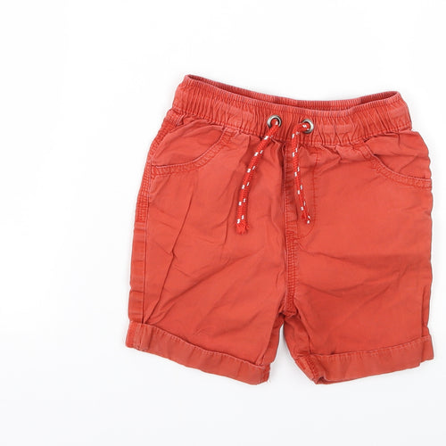 George Boys Red   Cargo Shorts Size 2-3 Years