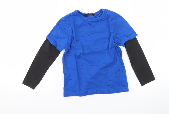 George Boys Blue Basic T-Shirt Size 3-4 Years