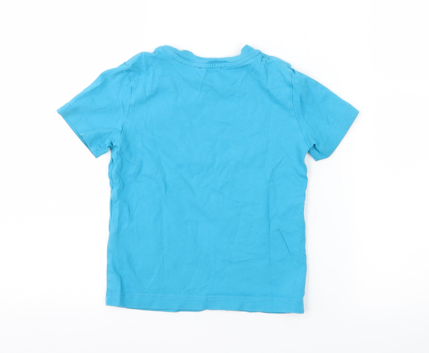 Diesel Boys Blue   Basic T-Shirt Size 4 Years  - graphic