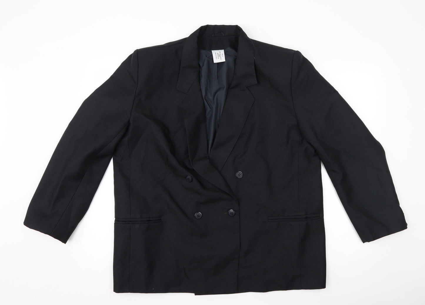 Preworn Womens Black   Jacket Suit Jacket Size 18
