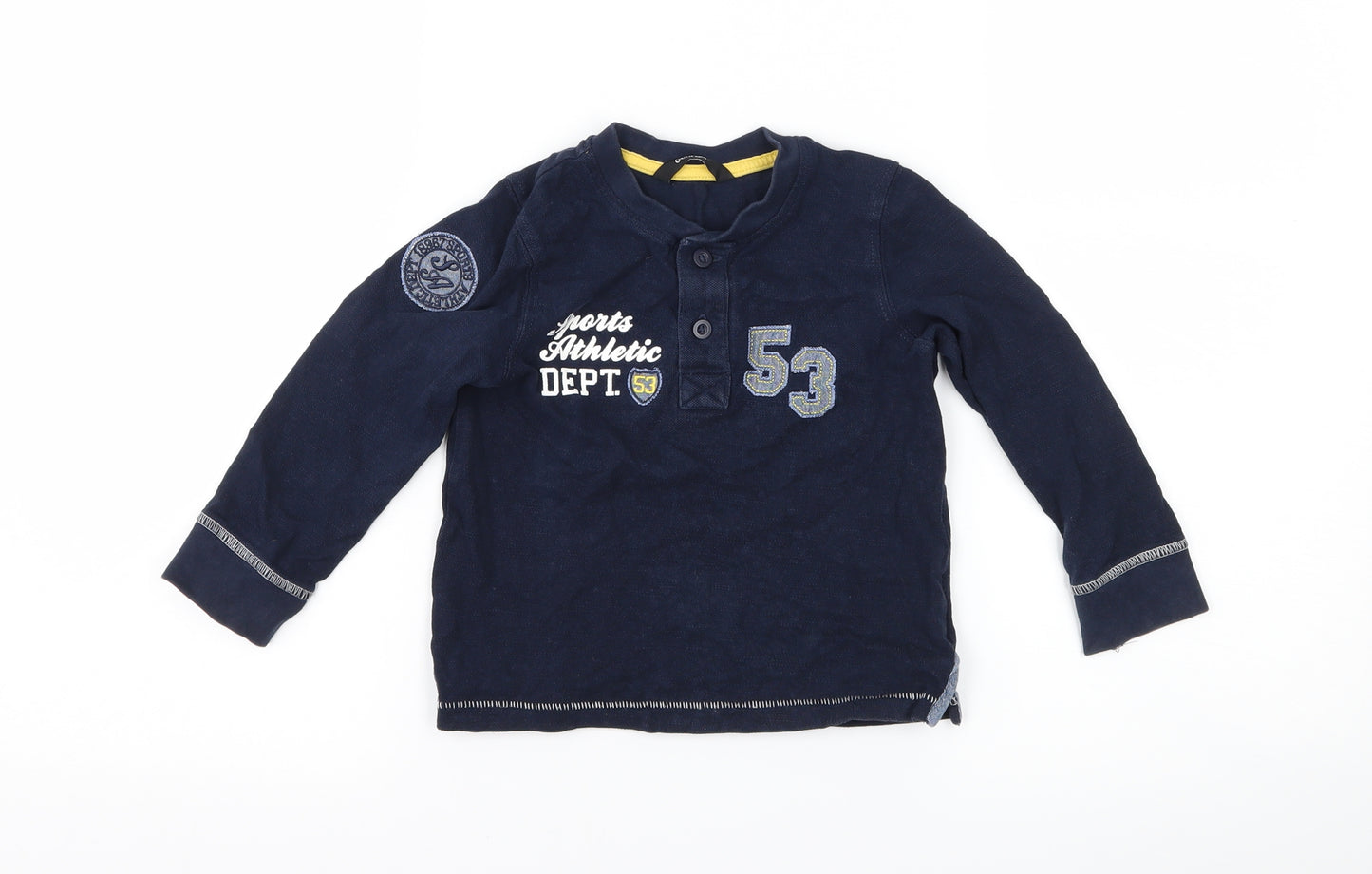 George Boys Blue   Basic T-Shirt Size 2-3 Years
