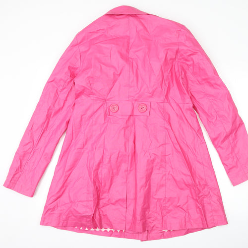 Fenn Wright Manson Womens Pink   Trench Coat Coat Size 14