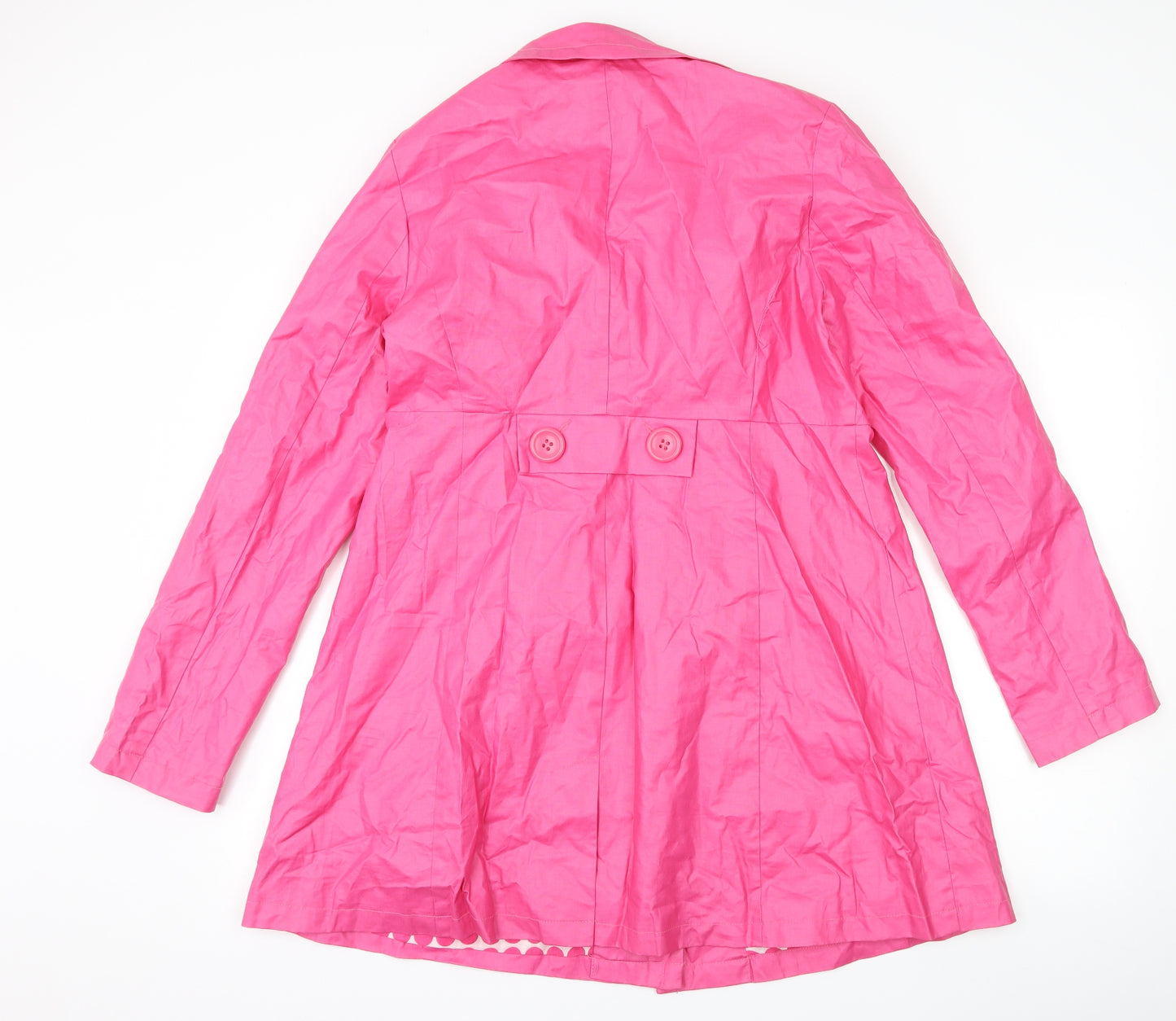 Fenn Wright Manson Womens Pink   Trench Coat Coat Size 14