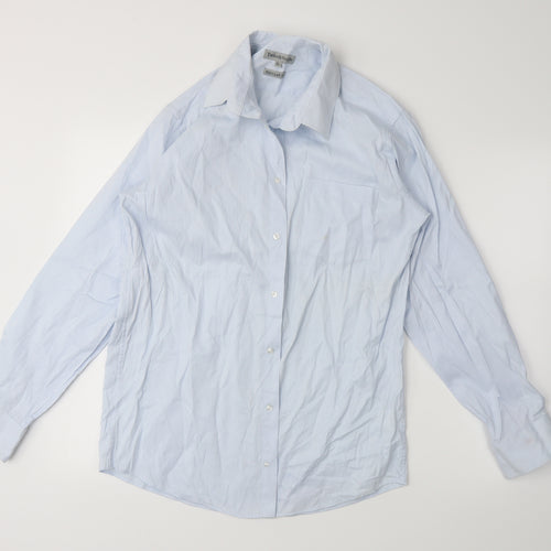Taylor & Wright Mens Blue Striped   Dress Shirt Size 15.5