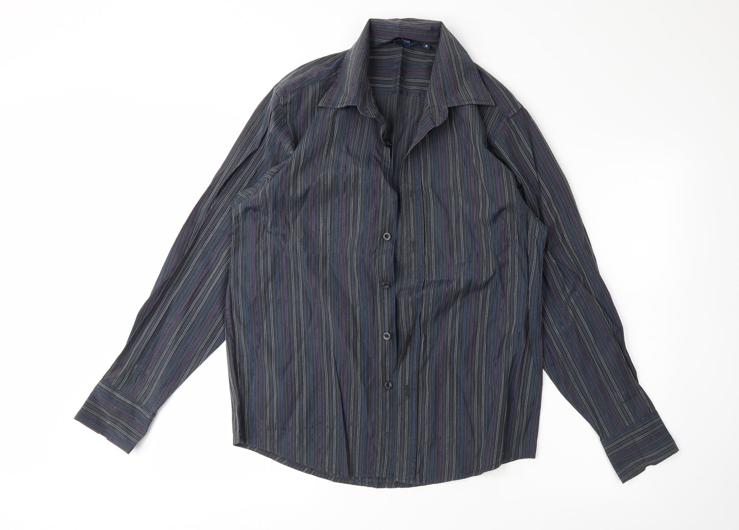 ben smith Mens Grey Polka Dot   Button-Up Size S