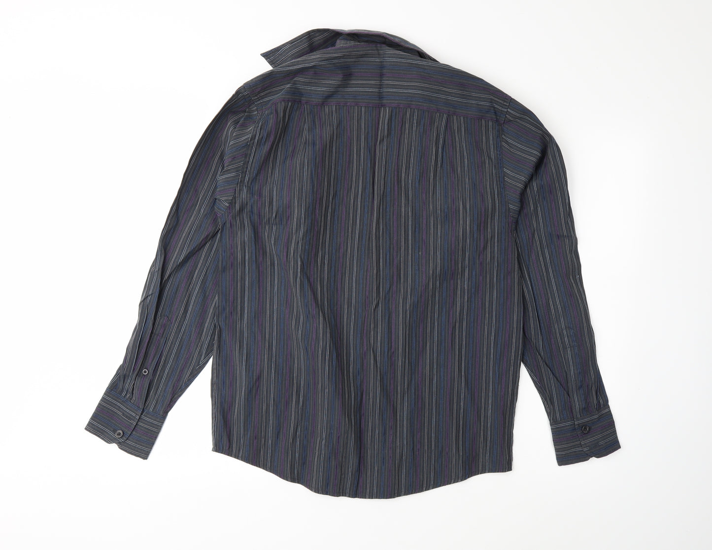 ben smith Mens Grey Polka Dot   Button-Up Size S