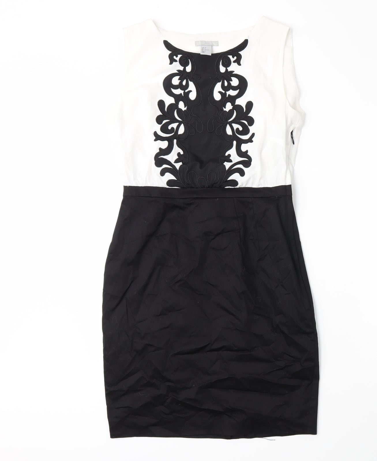 H&M Womens Black   Pencil Dress  Size 8