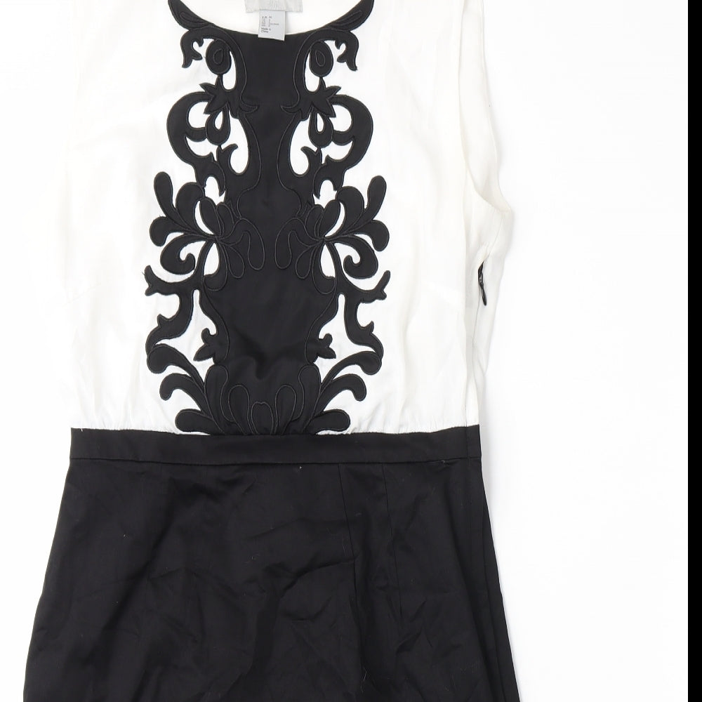 H&M Womens Black   Pencil Dress  Size 8