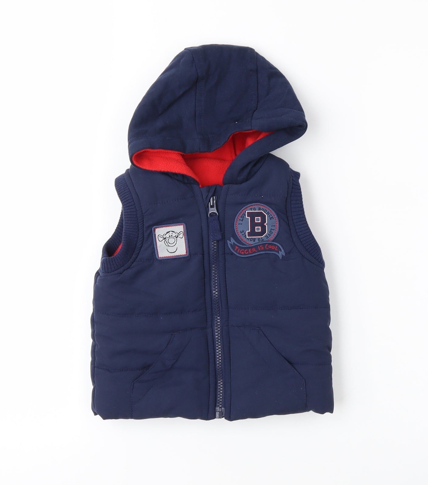 Disney Baby Boys Blue   Gilet Coat Size 6-9 Months