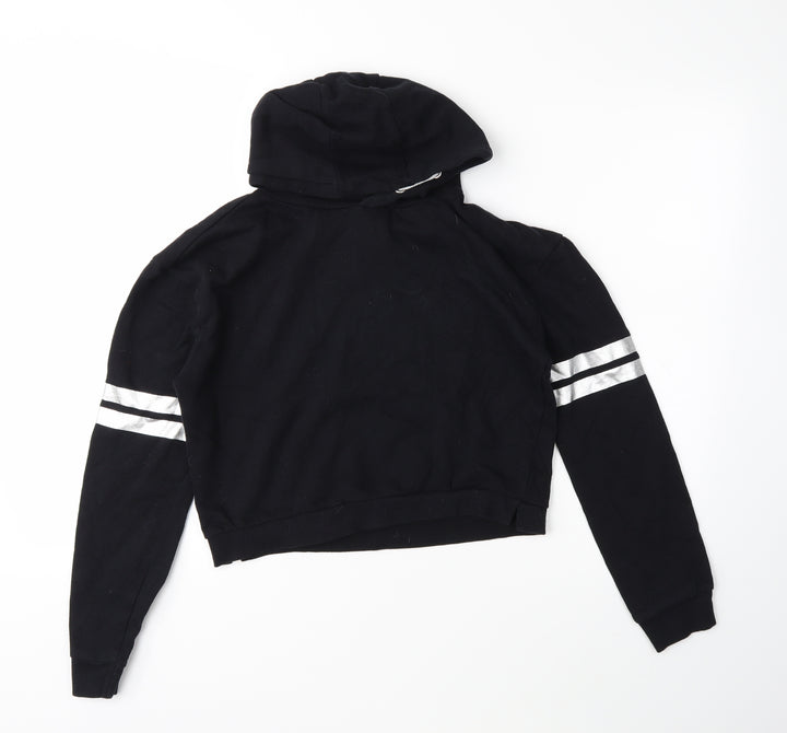 Miss E-vie Girls Black Pullover Hoodie Size 13-14 Years