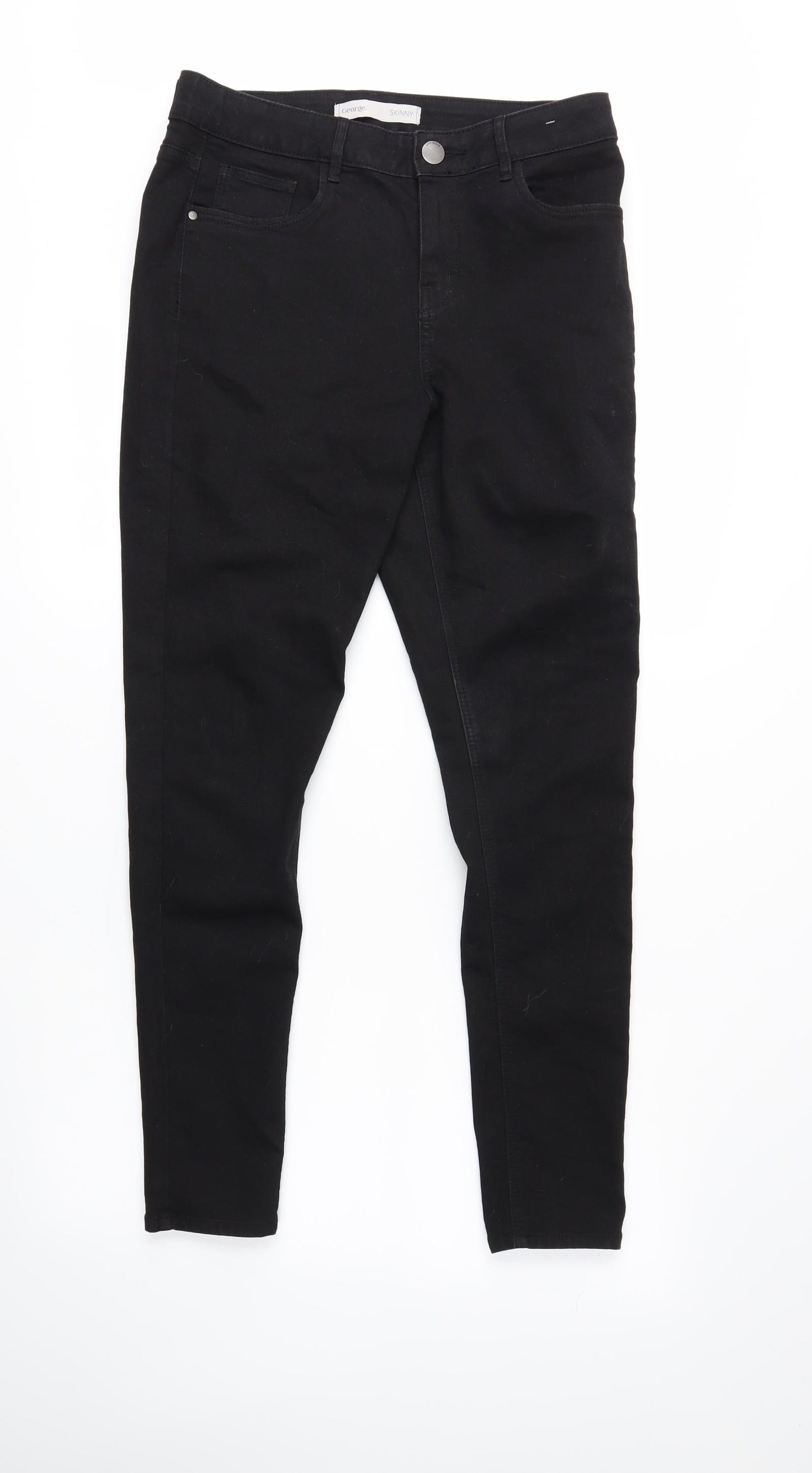 George Womens Black   Skinny Jeans Size 12 L29 in