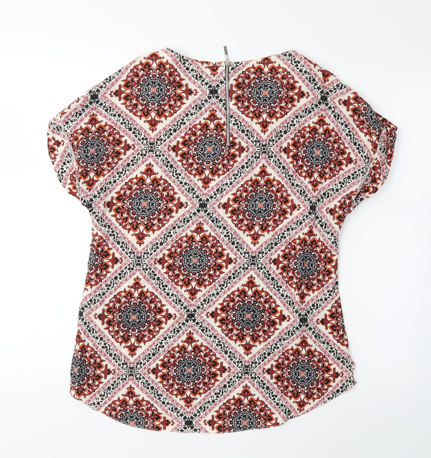 Dorothy Perkins Womens Red Paisley  Basic Blouse Size 10
