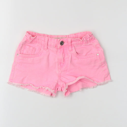 denim 365 Girls Pink   Hot Pants Shorts Size 6-7 Years