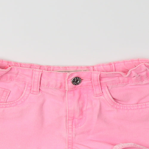 denim 365 Girls Pink   Hot Pants Shorts Size 6-7 Years