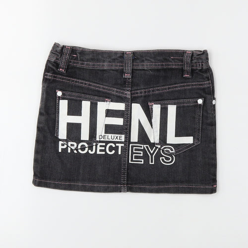 Henleys Girls Grey   Straight & Pencil Skirt Size 6 Years