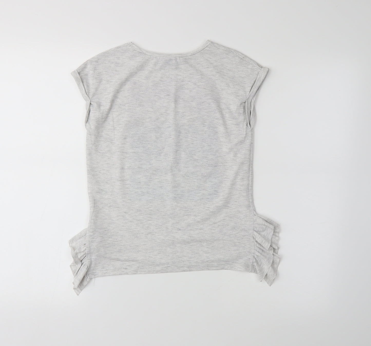 I love girls wear Girls Grey   Basic T-Shirt Size 9 Years