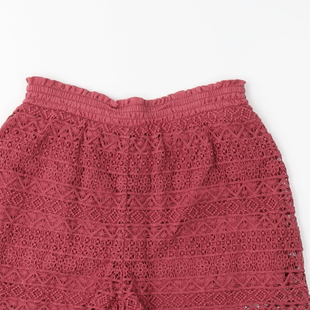 M&S Girls Pink   Sweat Shorts Size 9-10 Years
