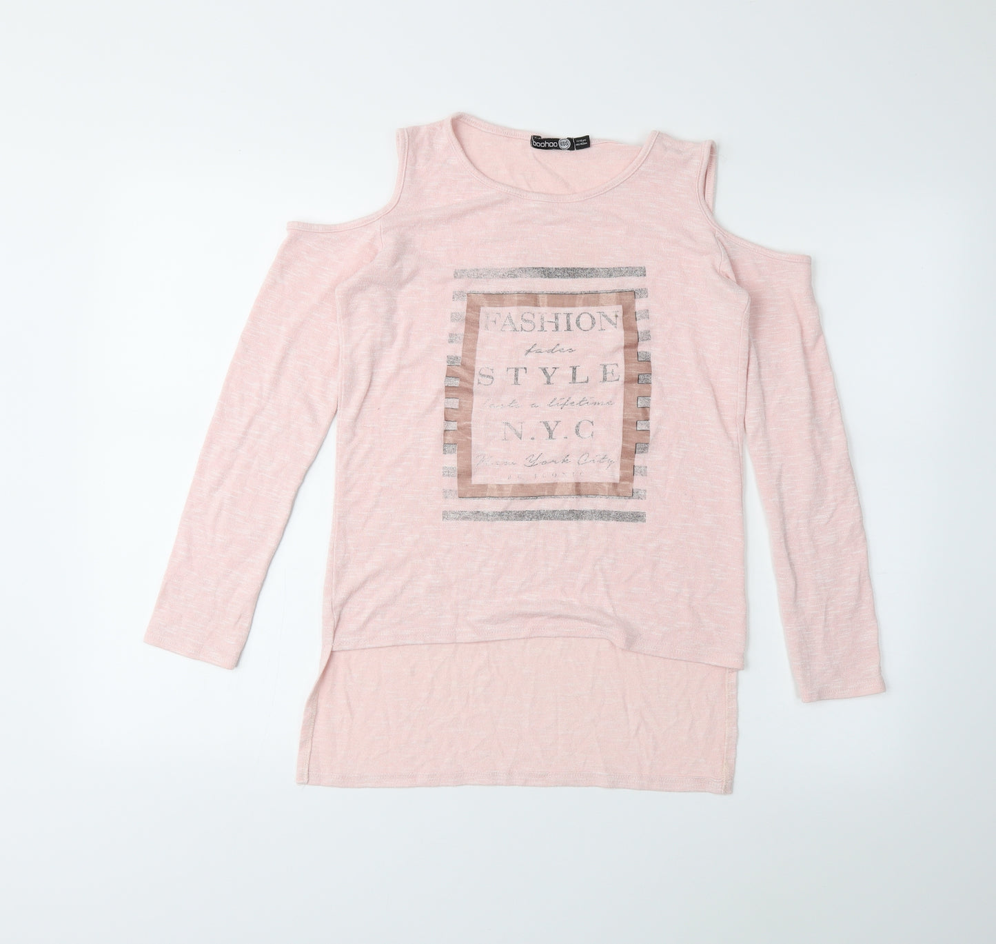 Boohoo Girls Pink   Basic Blouse Size 11-12 Years