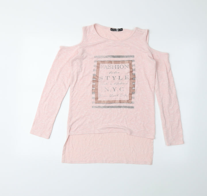 Boohoo Girls Pink   Basic Blouse Size 11-12 Years