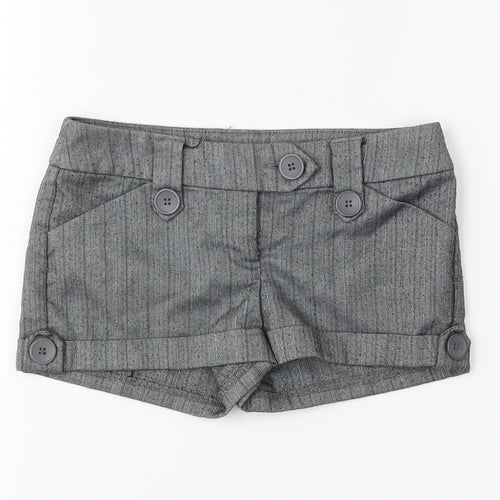 newlook Girls Grey Pinstripe  Sailor Shorts Size 9 Years