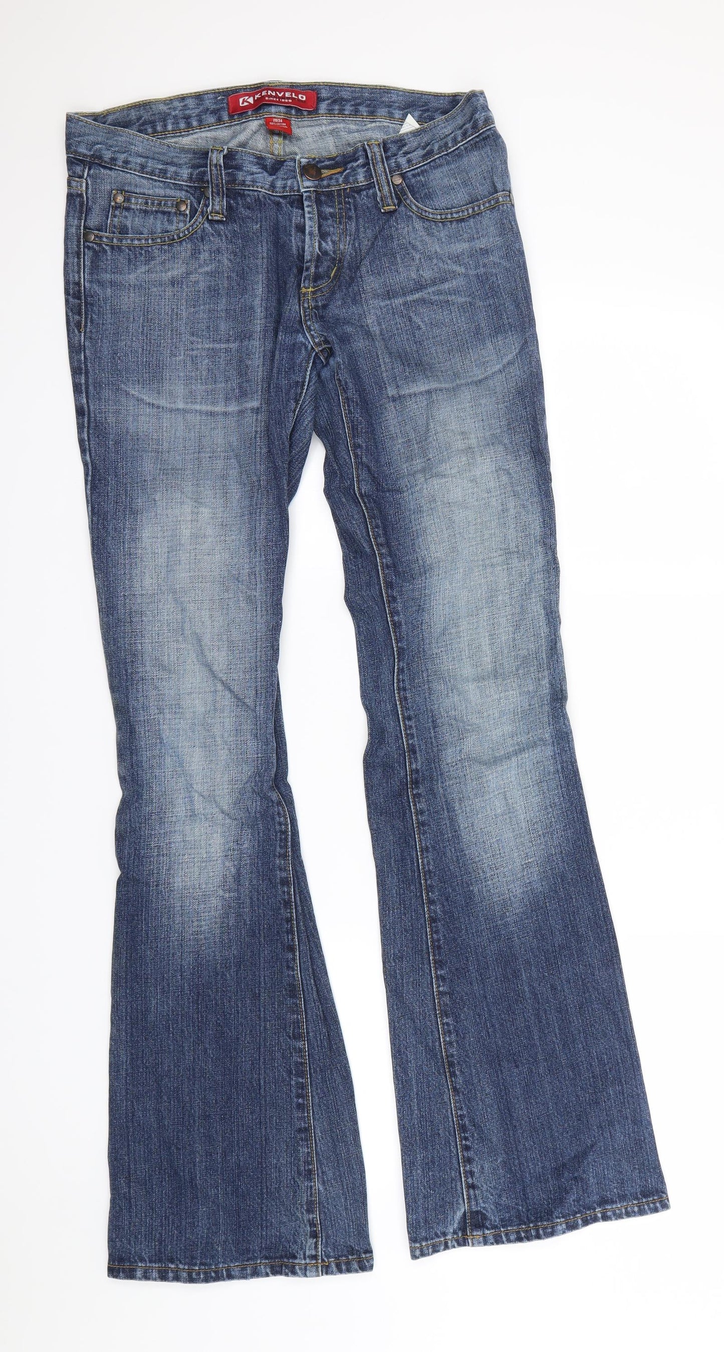Kenvelo Womens Blue   Flared Jeans Size 28 in L28.5 in