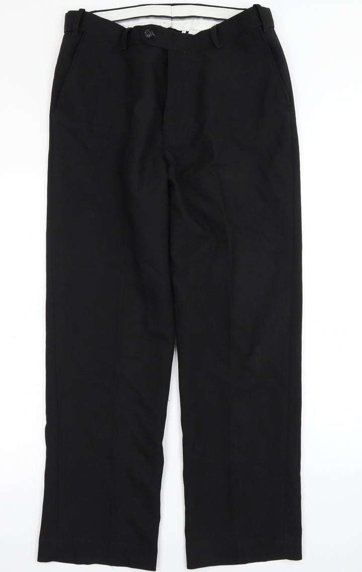 Skopes Mens Black Dress Pants Trousers Size S L29 in