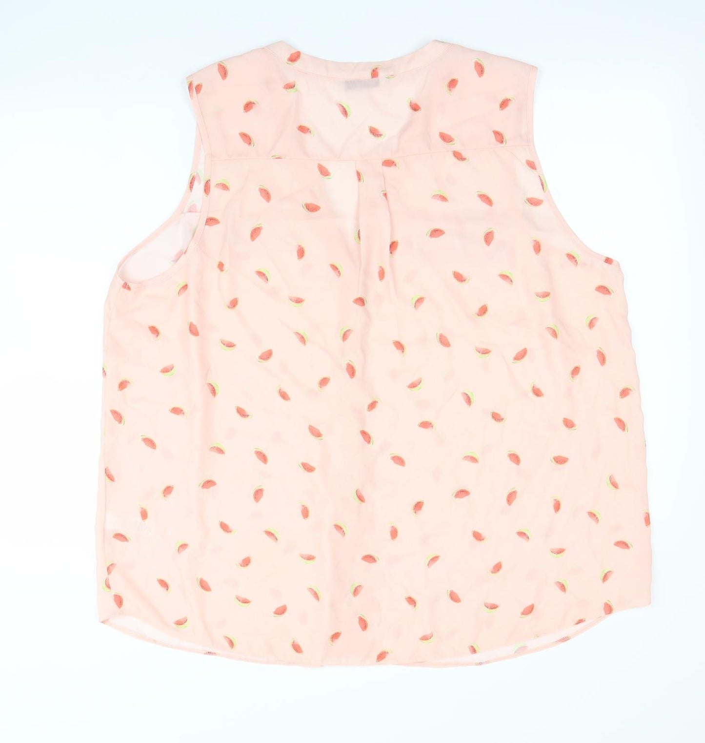 George Womens Pink Polka Dot  Basic Button-Up Size 22