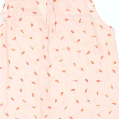 George Womens Pink Polka Dot  Basic Button-Up Size 22