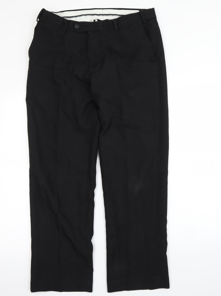 Skopes Mens Black Dress Pants Trousers Size S L29 in