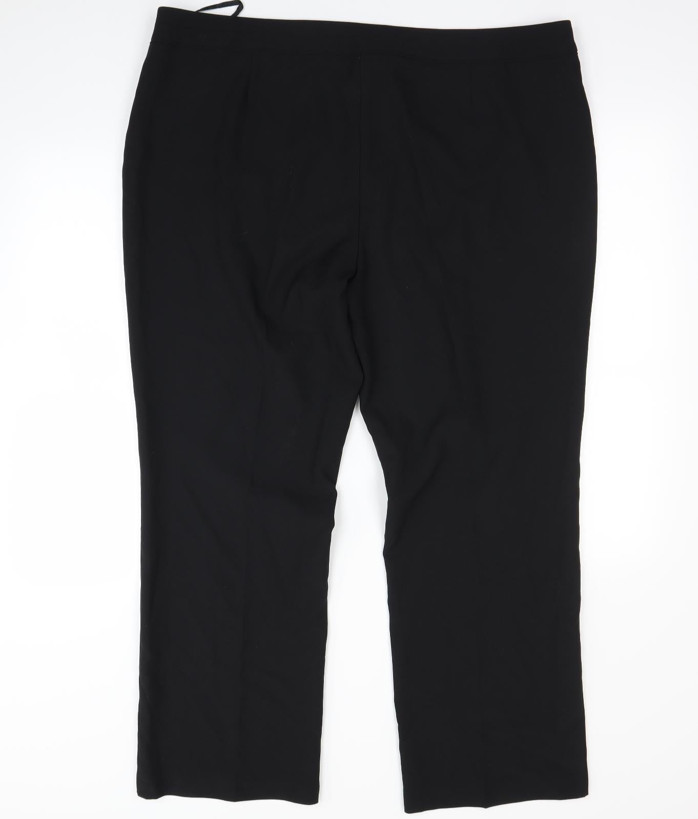 F&F Womens Black   Dress Pants Trousers Size 20 L27 in