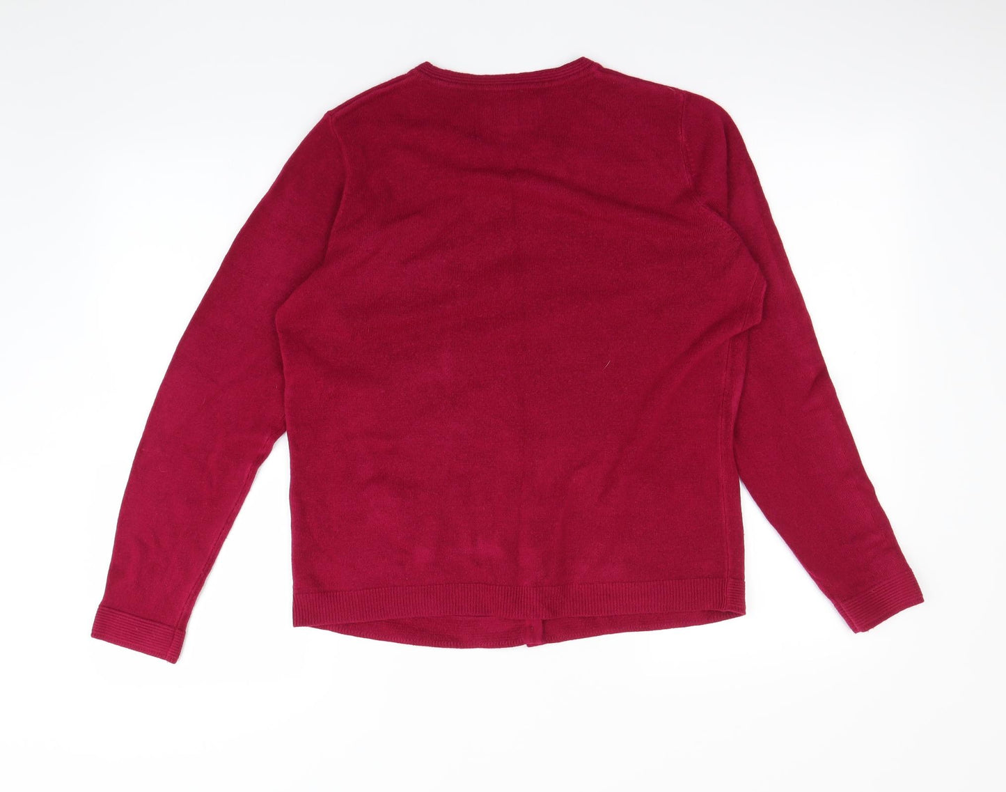 Maine Womens Purple   Cardigan Jumper Size 14