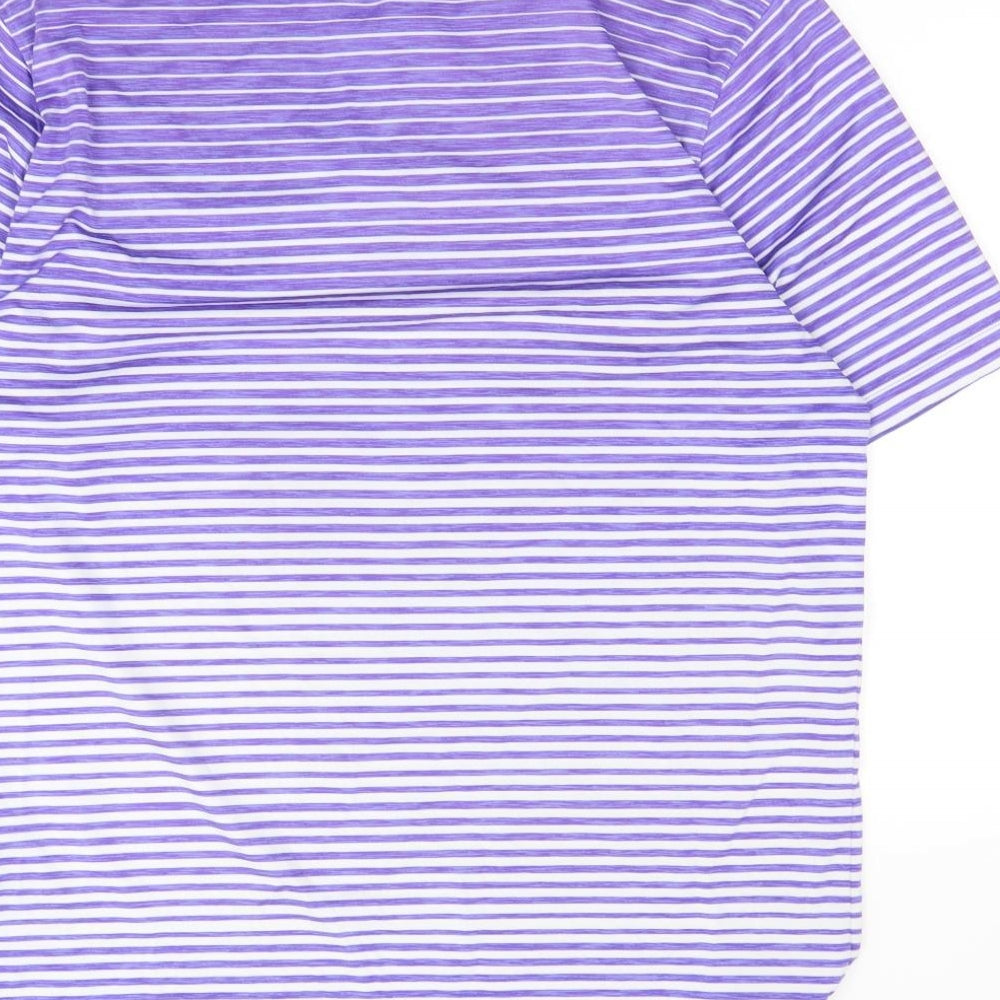 under Mens Purple    Polo Size L