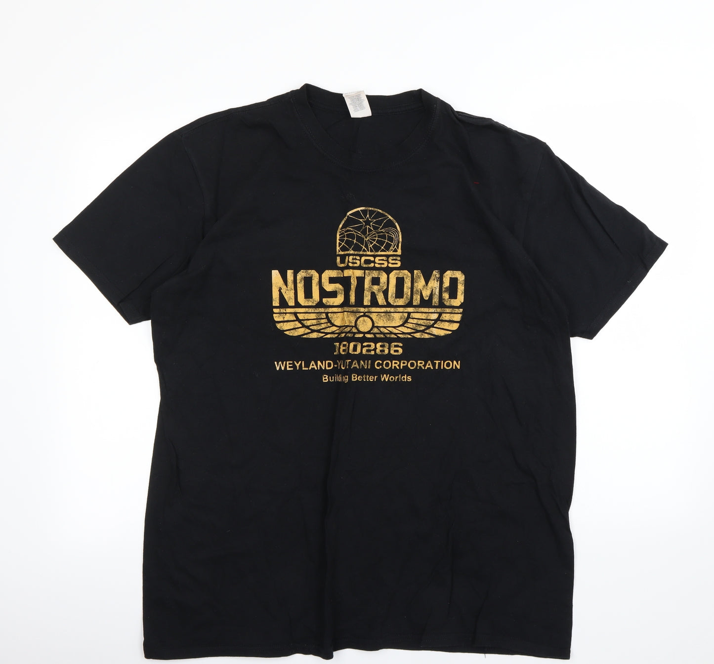Gildan Mens Black    T-Shirt Size XL