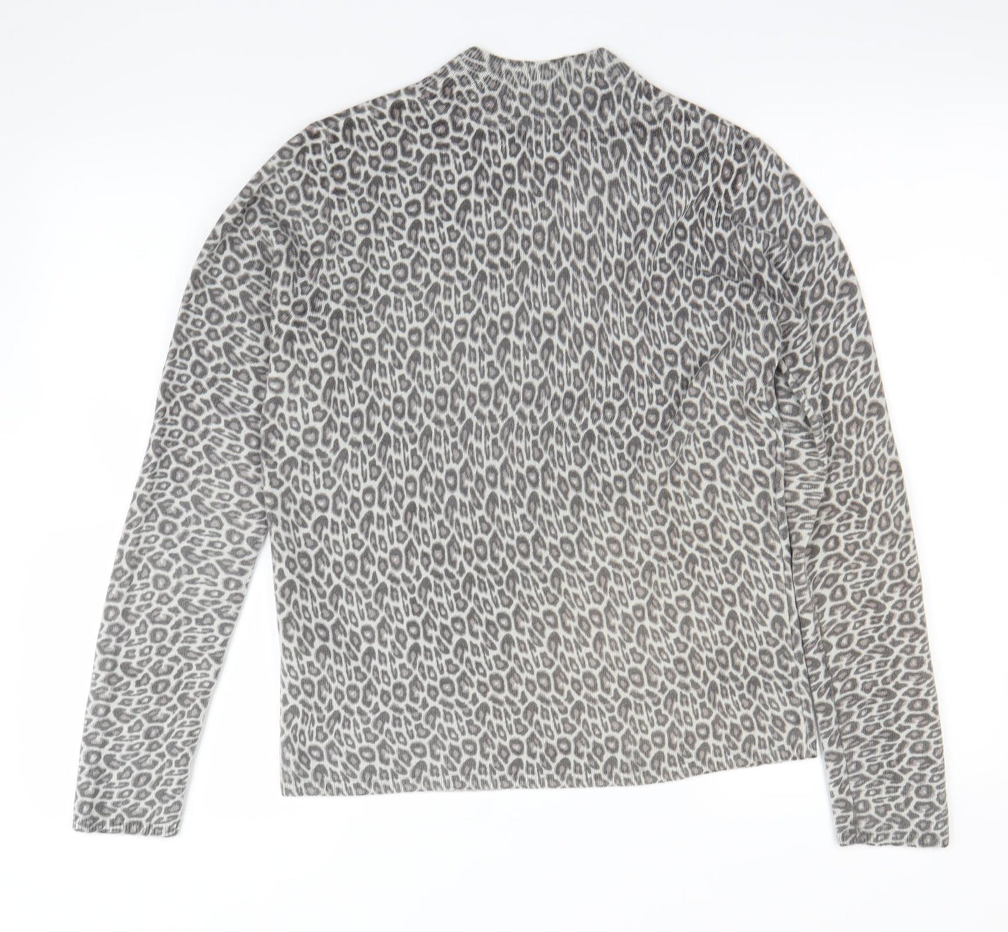 Atmosphere Womens Grey Animal Print  Pullover Jumper Size 12
