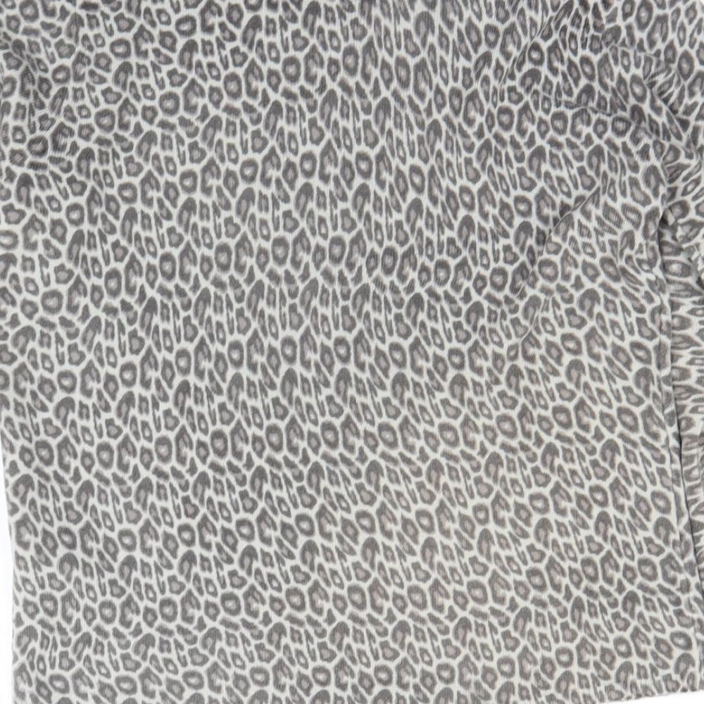 Atmosphere Womens Grey Animal Print  Pullover Jumper Size 12