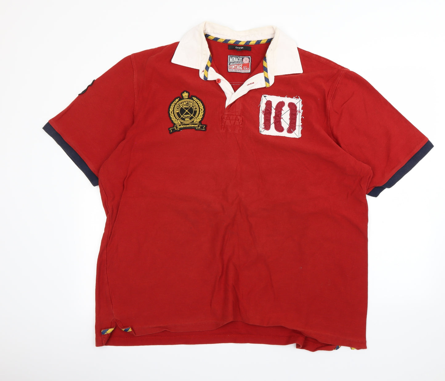 George Mens Red    T-Shirt Size 2XL