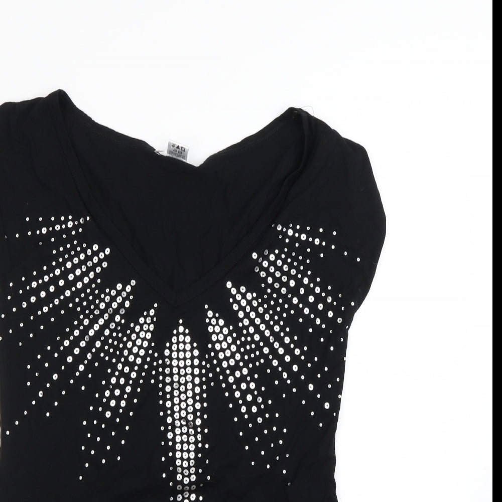 Preworn Womens Black   Basic Tank Size 8