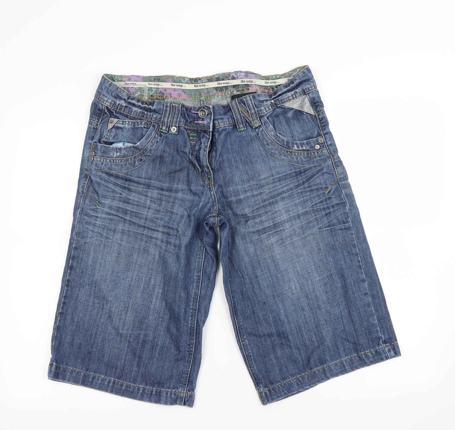 NEXT Womens Blue   Mom Shorts Size 14