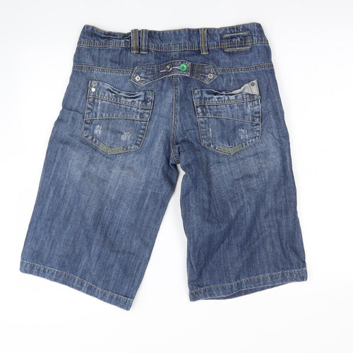 NEXT Womens Blue   Mom Shorts Size 14