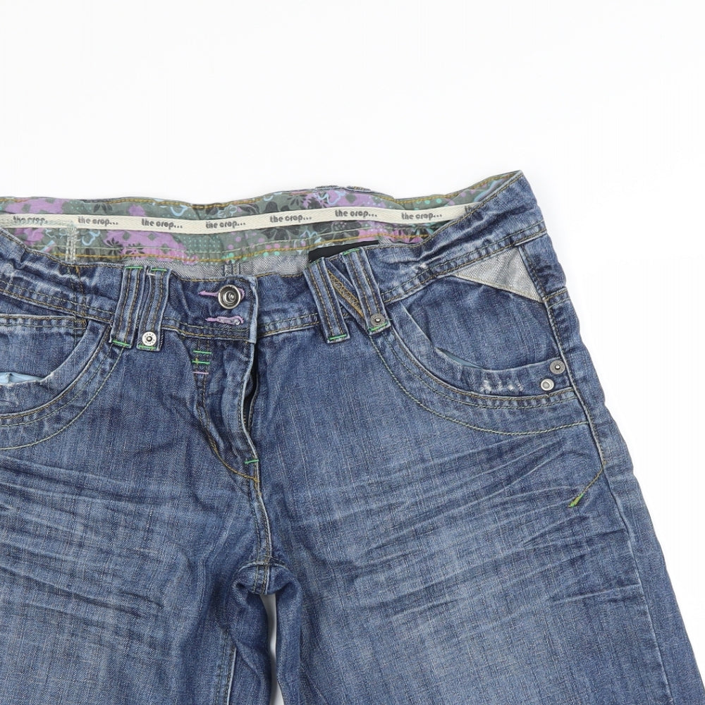 NEXT Womens Blue   Mom Shorts Size 14