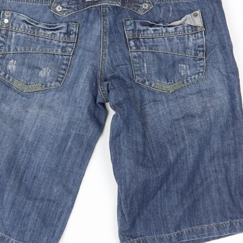 NEXT Womens Blue   Mom Shorts Size 14