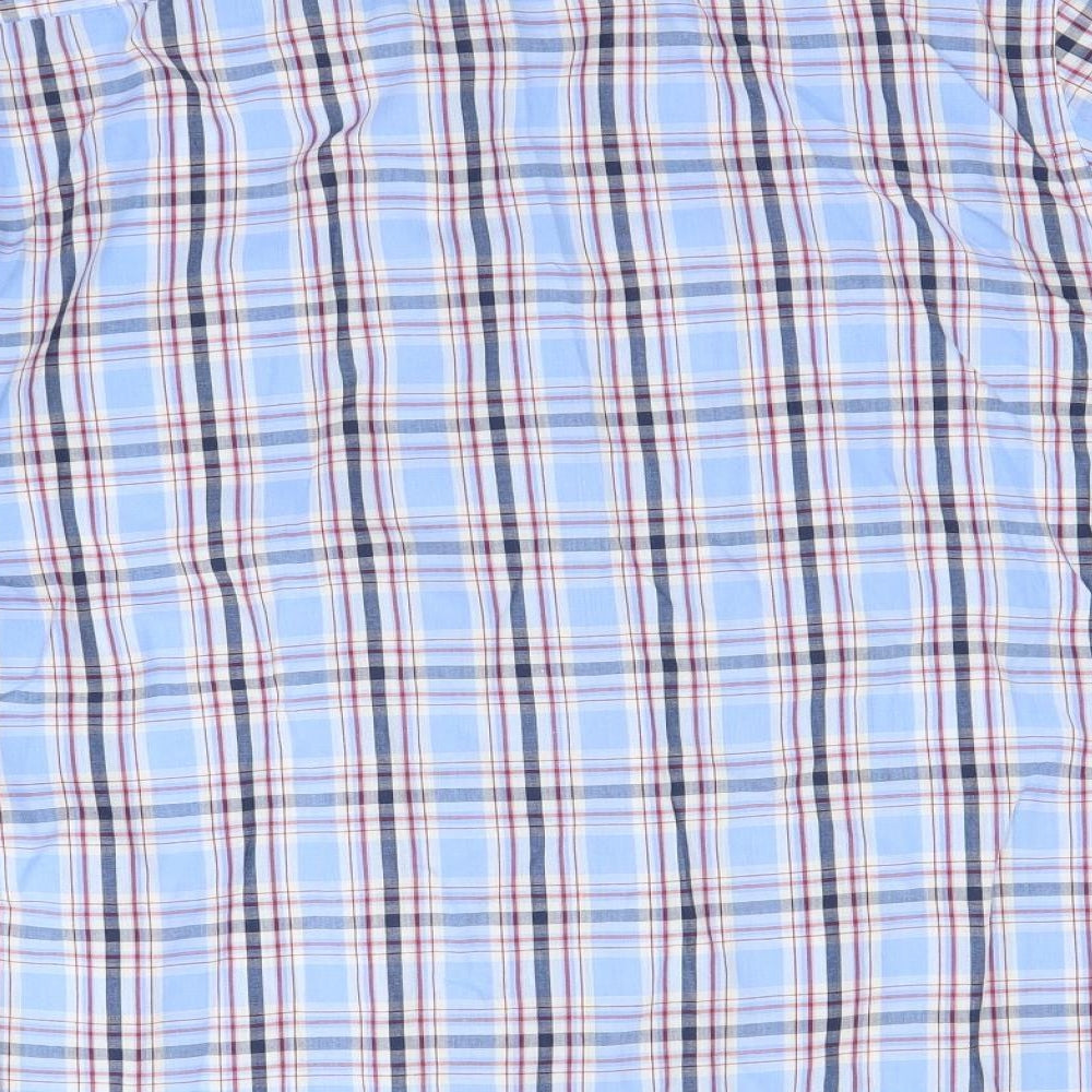 Pierre Cardin` Mens Blue Check   Dress Shirt Size M