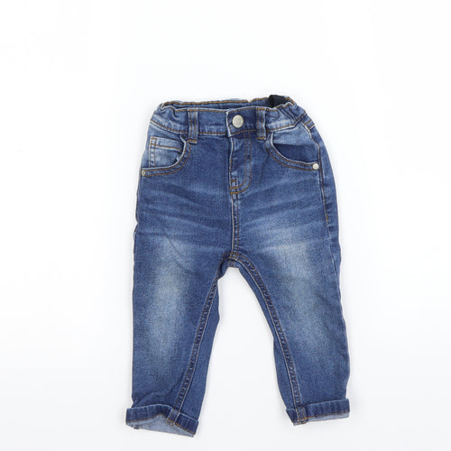 Mothercare Boys Blue   Capri Jeans Size 12-18 Months