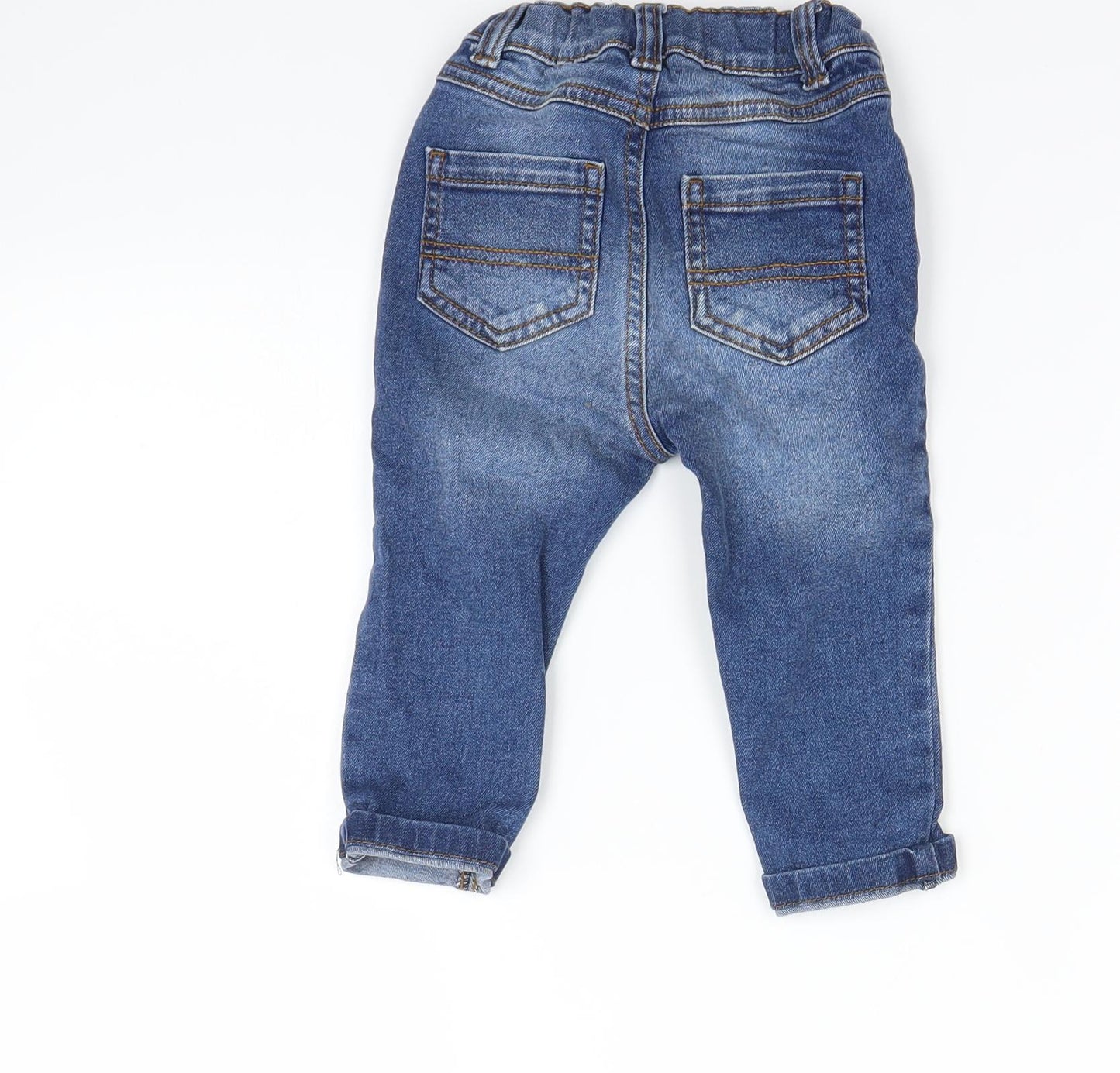Mothercare Boys Blue   Capri Jeans Size 12-18 Months
