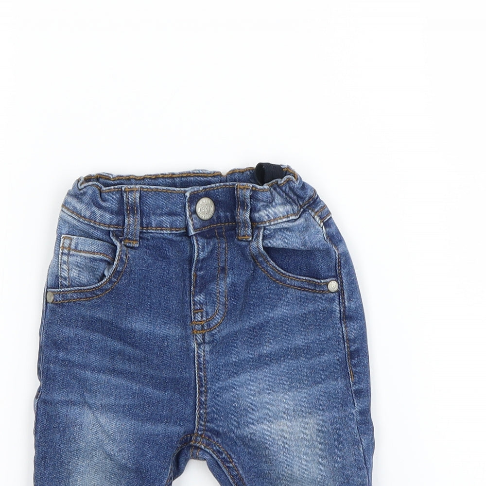 Mothercare Boys Blue   Capri Jeans Size 12-18 Months