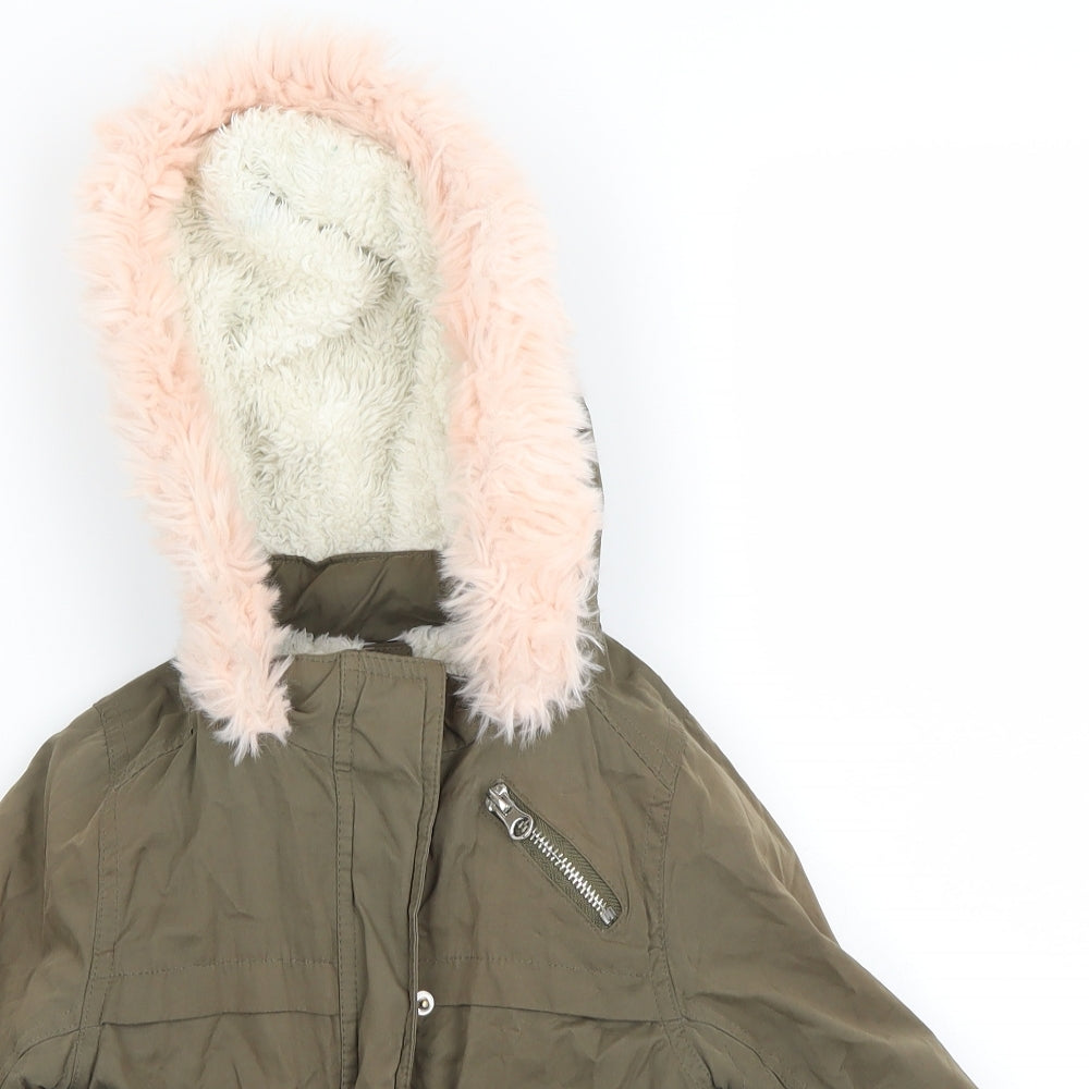 F&F Girls Green   Jacket Coat Size 2 Years