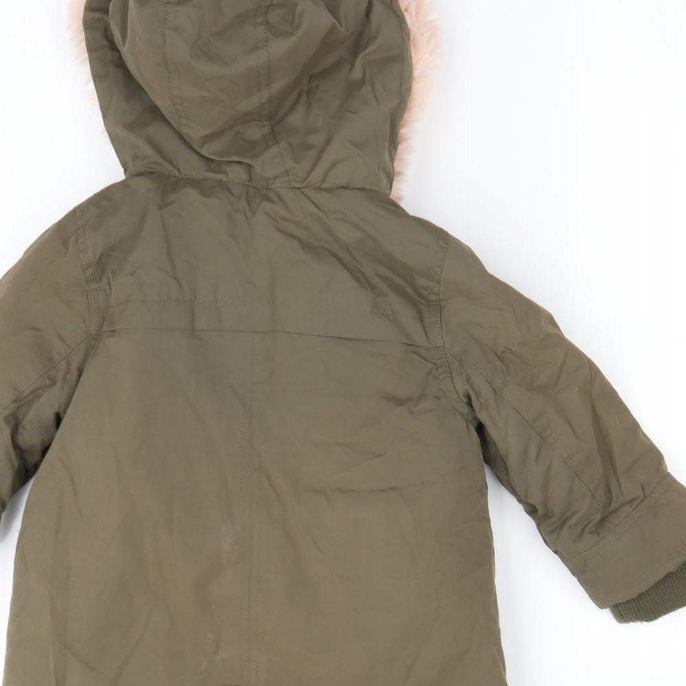 F&F Girls Green   Jacket Coat Size 2 Years