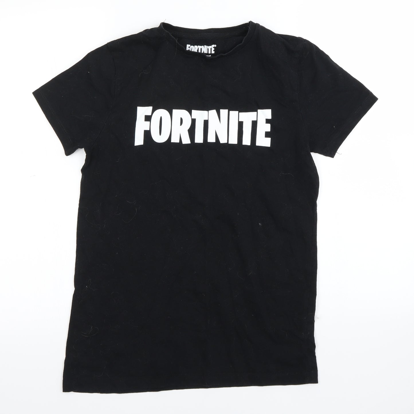 Fortnite Boys Black   Basic T-Shirt Size 12 Years  - Fortnite