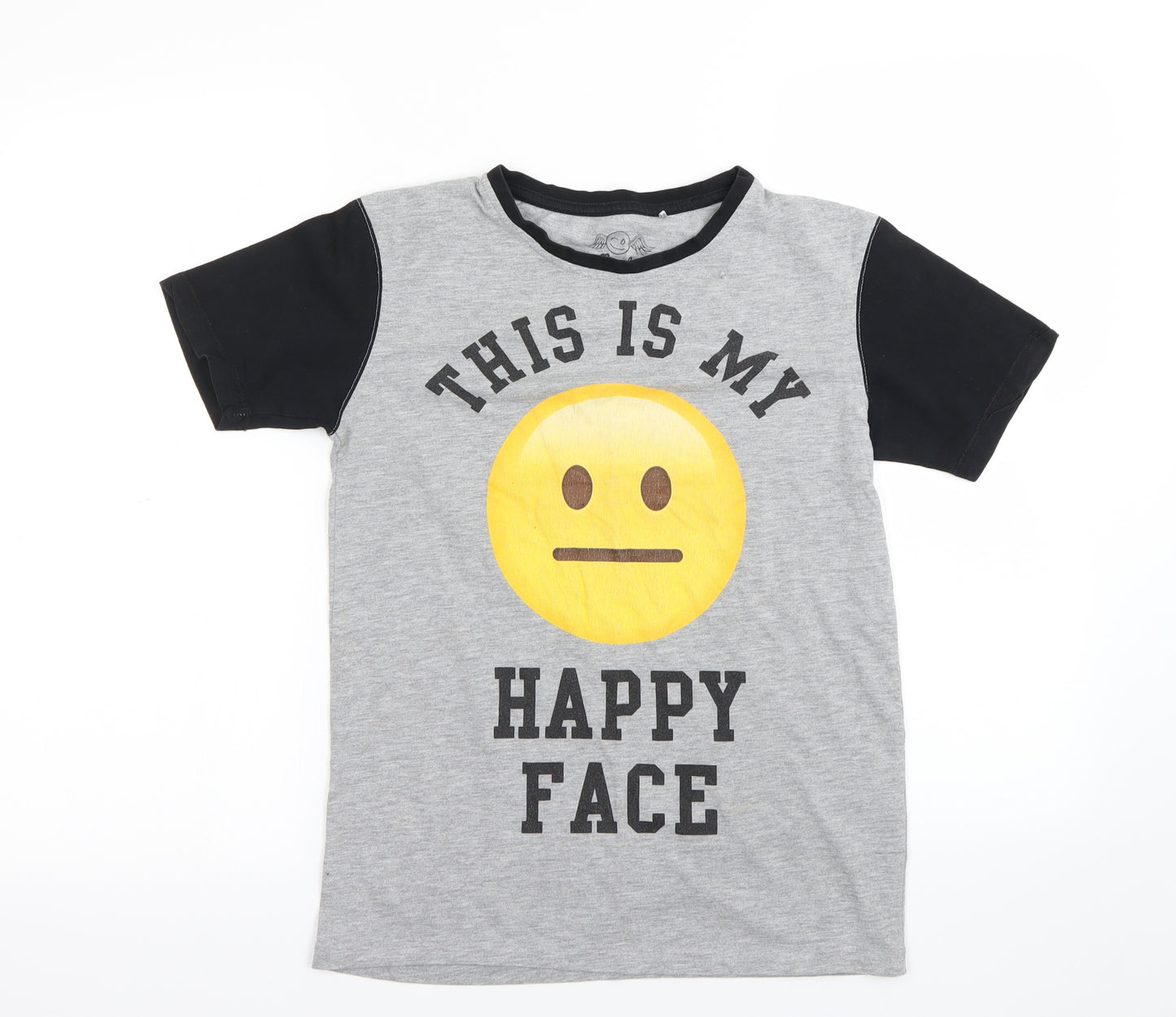 George Boys Grey   Basic T-Shirt Size 12 Years