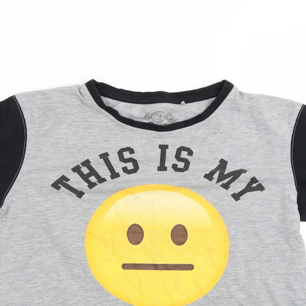 George Boys Grey   Basic T-Shirt Size 12 Years